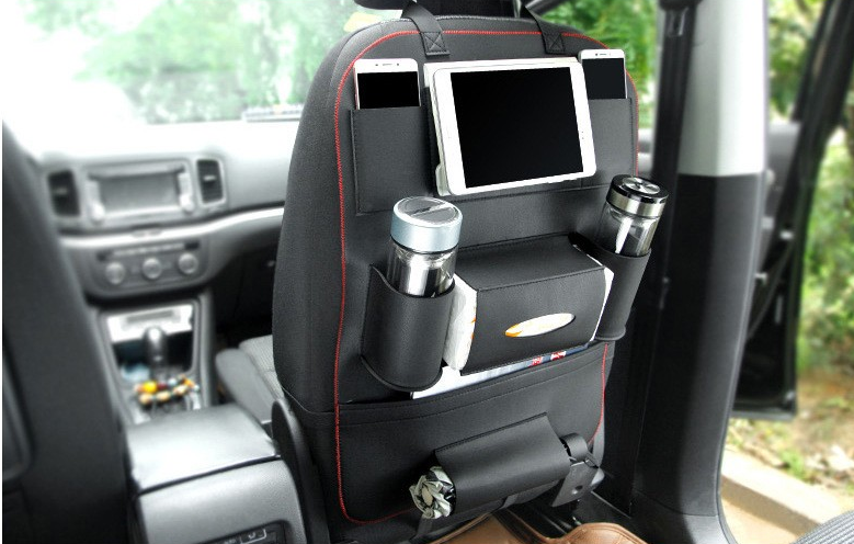 Car Seat Storage Bag with Hanging Organizer Pocket